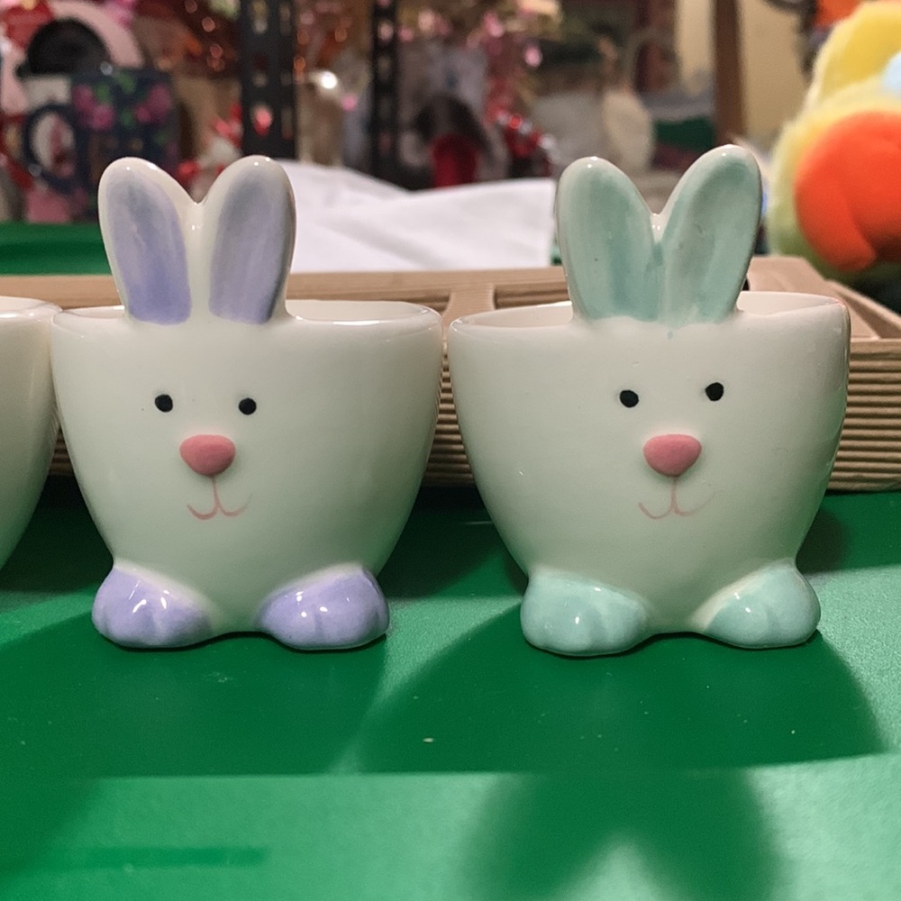 Easter Bunny Egg Cups- Breakable
